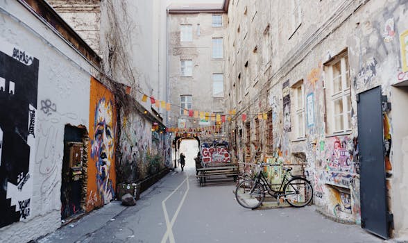 Vibrant murals in the Arts District
